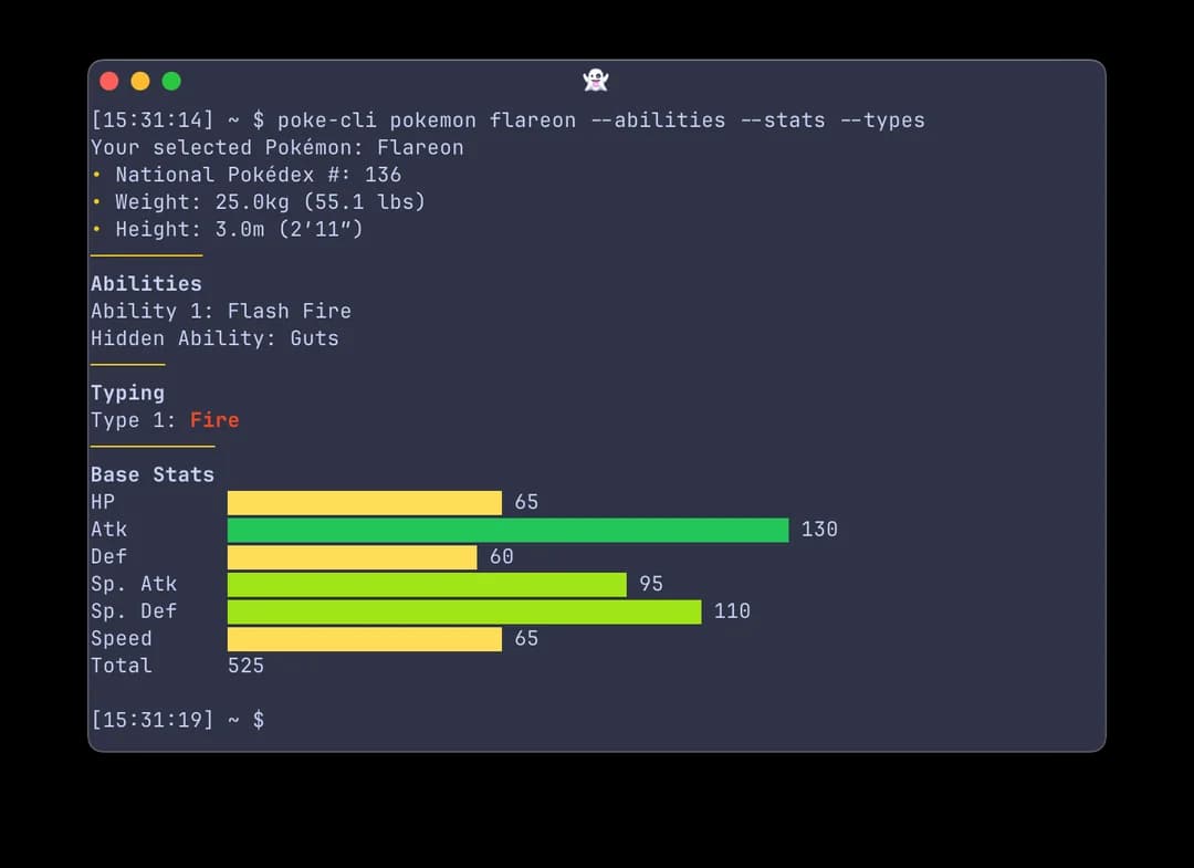 Pokemon CLI